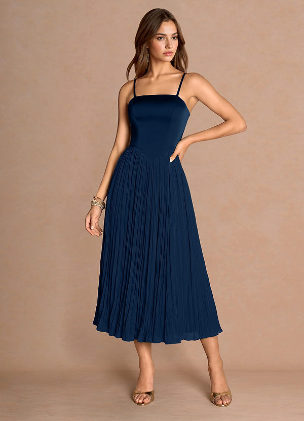 Lorie Navy Midi Dress image1
