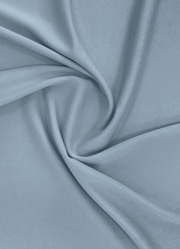 front Azazie Dusty Blue Stretch Lining Fabric By the Yard