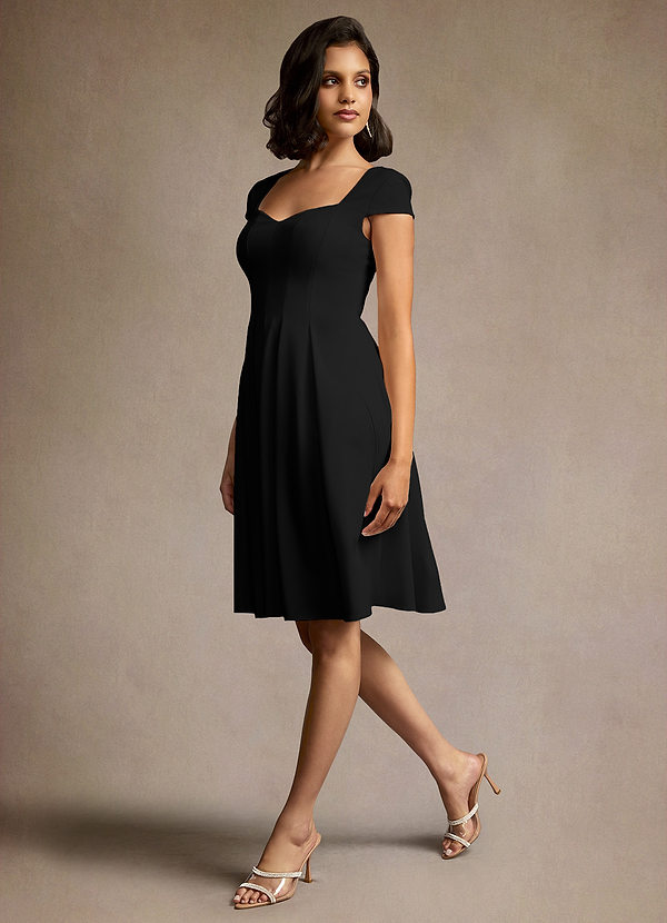 Klea Black Sweetheart Midi Dress image1