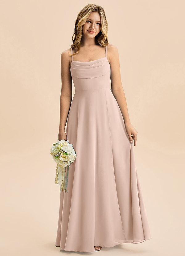 Bear Junior English Rose A-Line Pleated Chiffon Dress image1