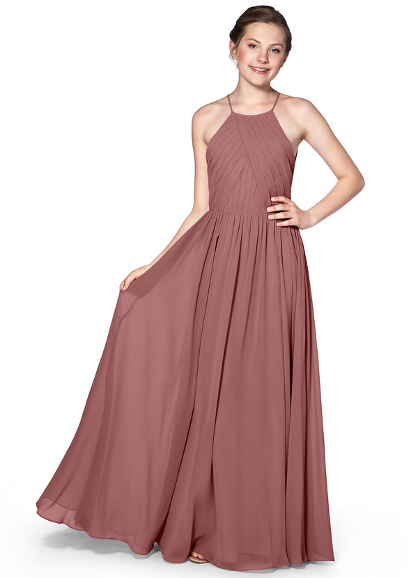 Desert Rose Azazie Jessamy Junior Bridesmaid Dresses Azazie