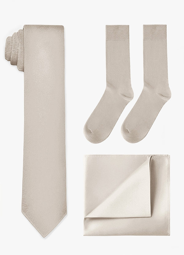 front Set cravatta, fazzoletto da taschino e calzini abbinati