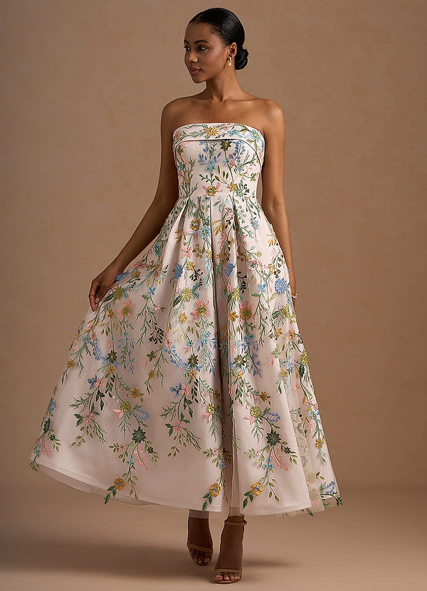 Evangeline Blush Pink Multi Maxi Dress image1