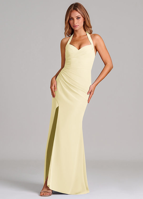 Azazie Emeria Suknie dla druhen Syrena Dekolt w kształcie serca Szyfon Do ziemi Sukienka image1