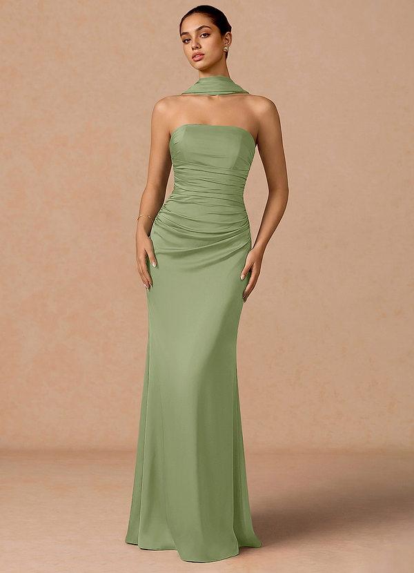 Zora Dusty Green Maxi Dress image1