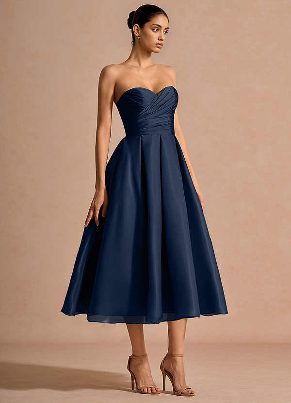 Anna Navy Midi Dress image1