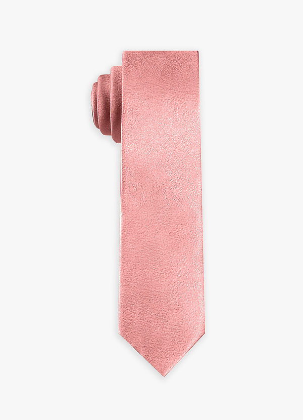 front Corbata de hombre de satén metalizado