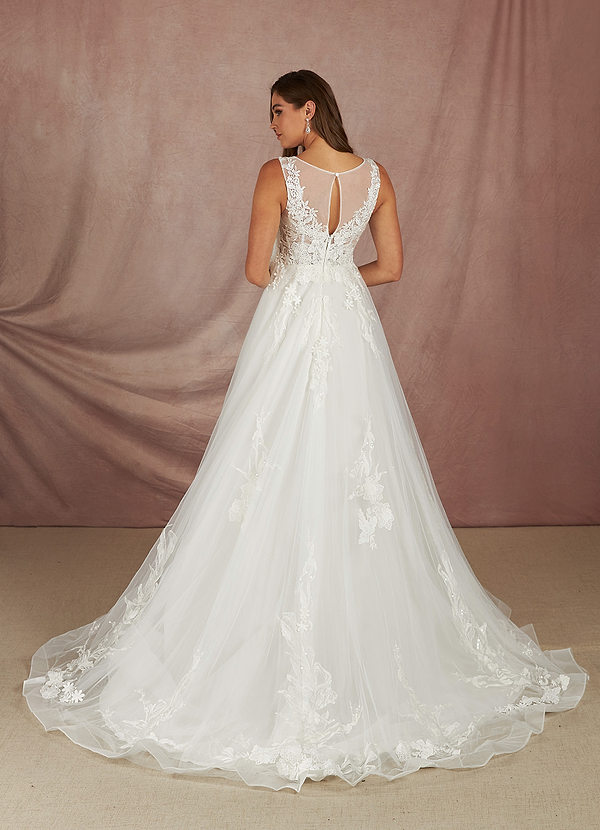 Azazie Sedona Wedding Dresses Ball-Gown Tulle Chapel Train Dress image2