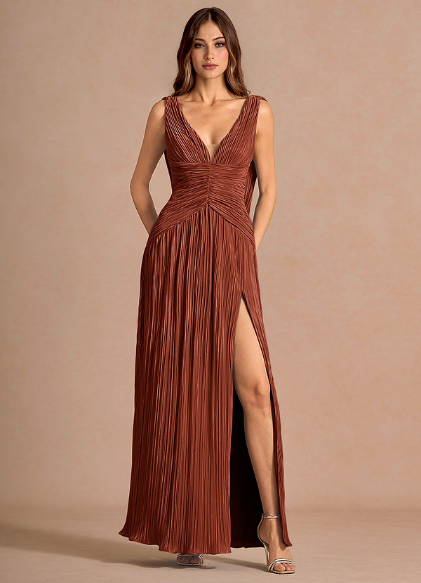 Robe Maxi Terre Cuite Quellia image1