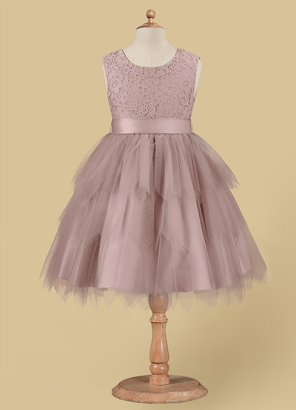 front Azazie Chica Flower Girl Dress