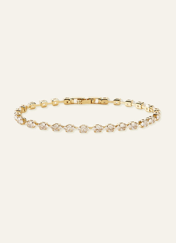 front Mini Marquise Crystal Tennis Bracelet