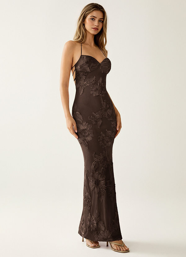 Nasasiya Coco Robe de soirée dos nu en dentelle extensible image1