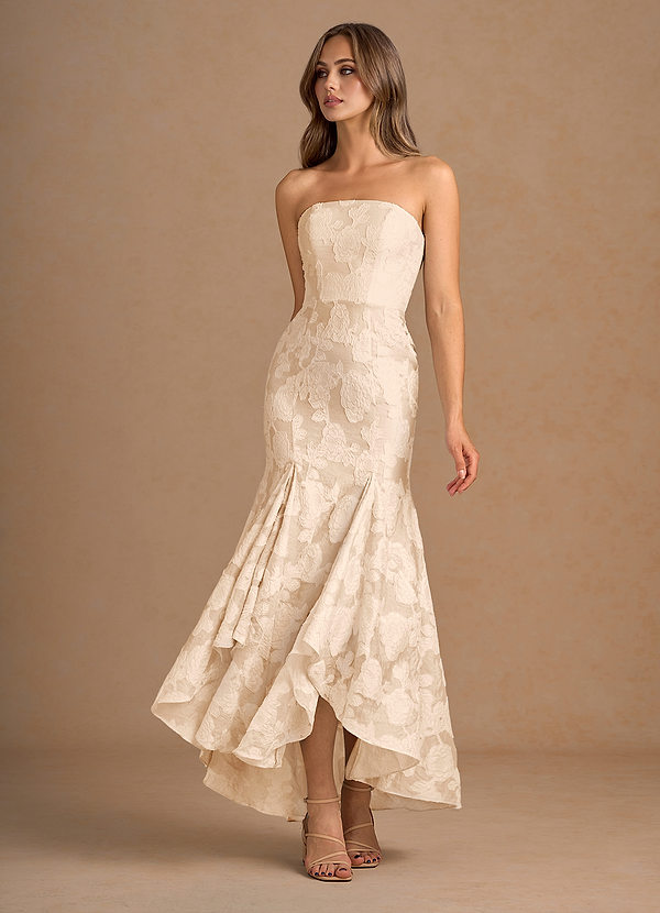 Avina Cream Midi Dress image1
