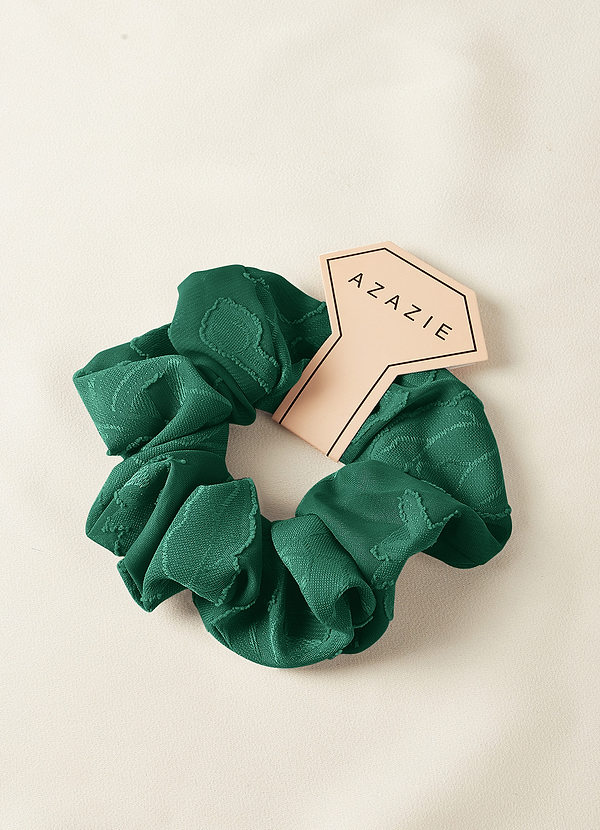 front Matching Color Bridesmaid Floral Burnout Over Size Scrunchie Set
