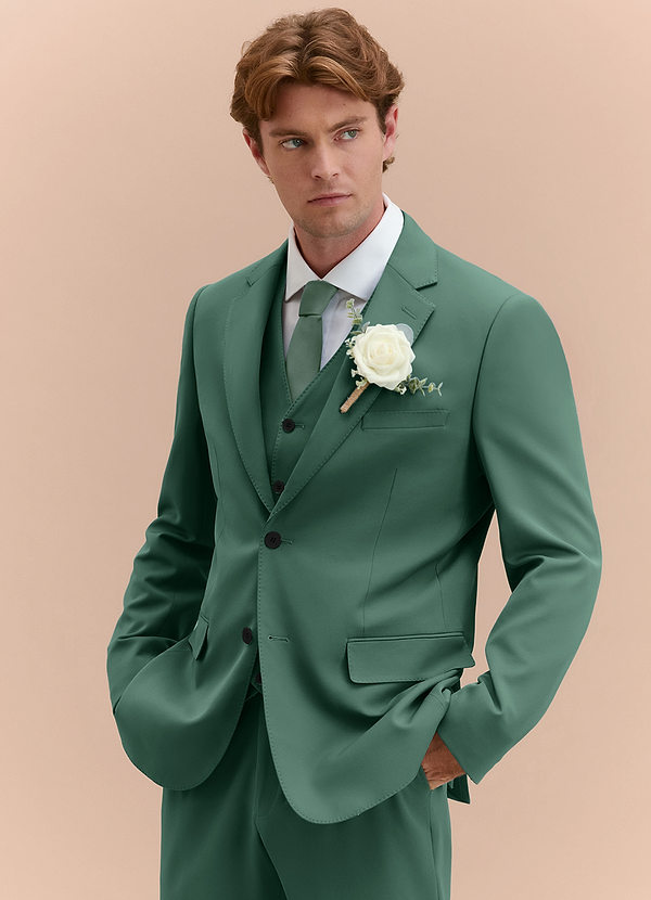 front James Eucalyptus Structured Stretch 3-piece suit