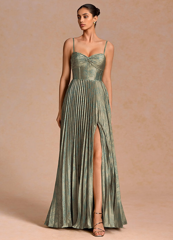 Robe Maxi Bleu Sarcelle Platine Vesper image1