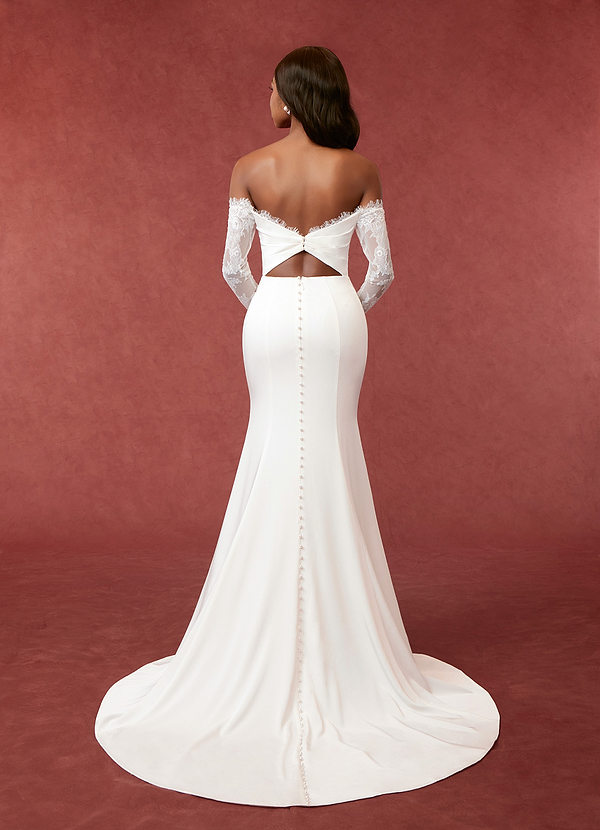 back Azazie Onyx Wedding Dress