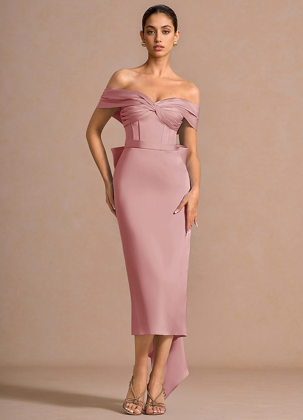 Andrea Light Pink Midi Dress image1