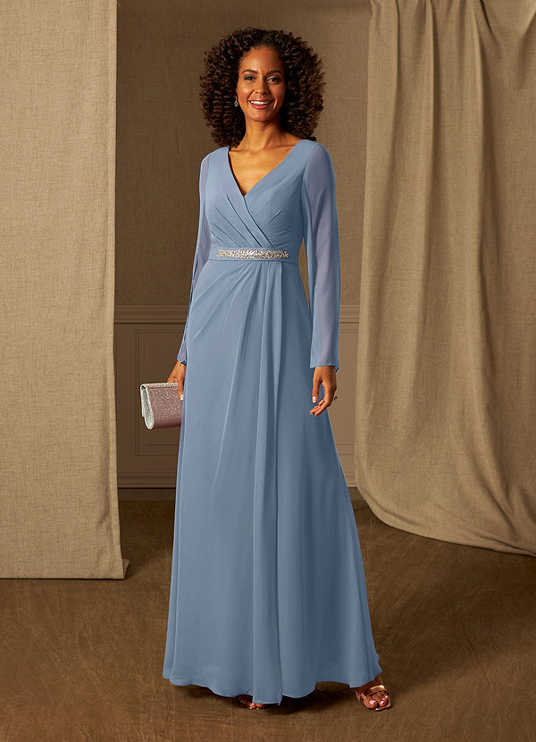 Dusty Blue Azazie Belinda Mother Of The Bride Dresses Azazie