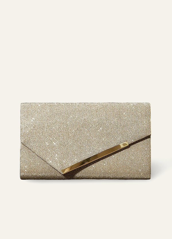 front Gemicroniseerde Glitter Envelop Tas