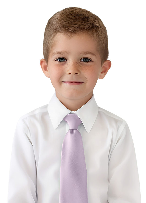 front Krawatte aus mattem Satin für Jungen