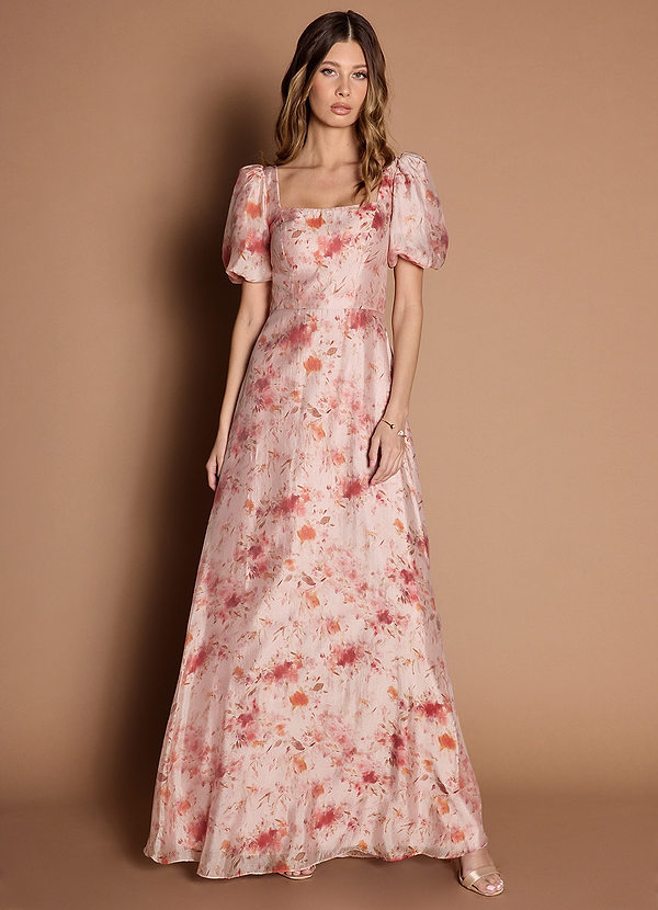 Marielle Apricot Multi Maxi Dress image1