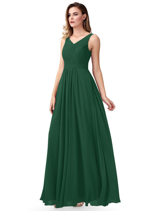 azazie pine bridesmaid dress