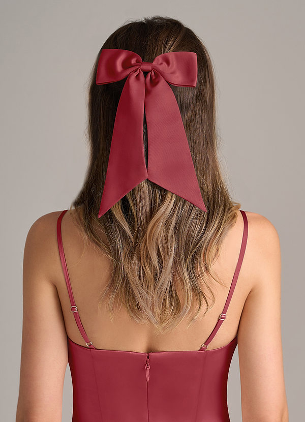 front Set di fermagli per capelli con fiocco di colore abbinato