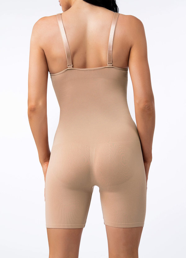back Knee Length Tummy Control Bodysuit Shaper