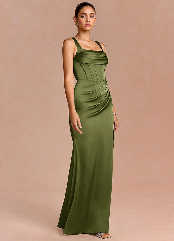 Amora Olive Maxi Dress image1