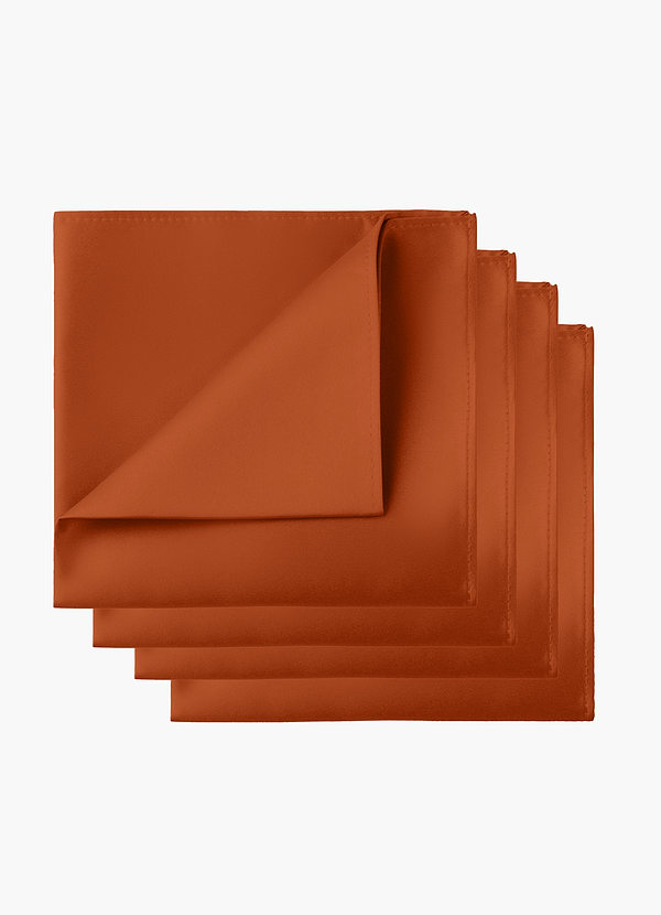 front Matte Satin Pocket Square Set – 4 Pieces