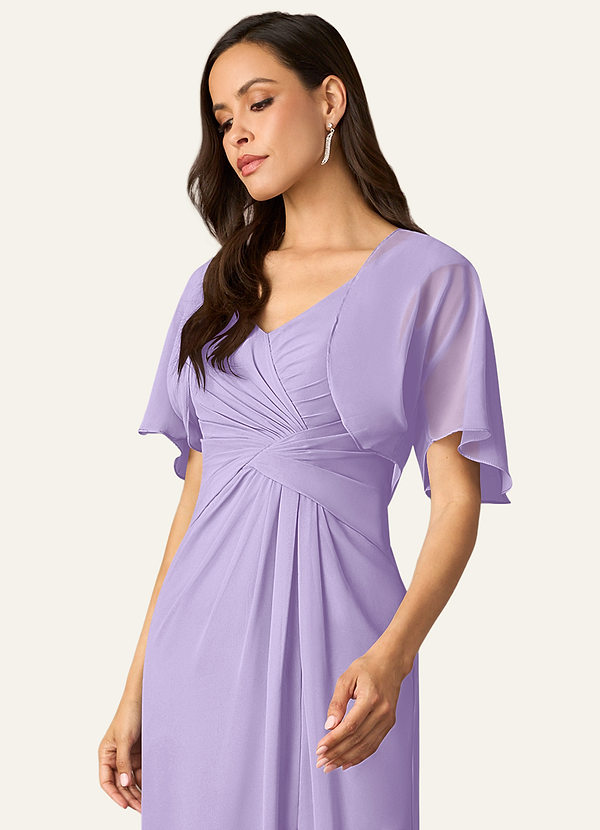 front Azazie Matching Color Salome Chiffon Wrap