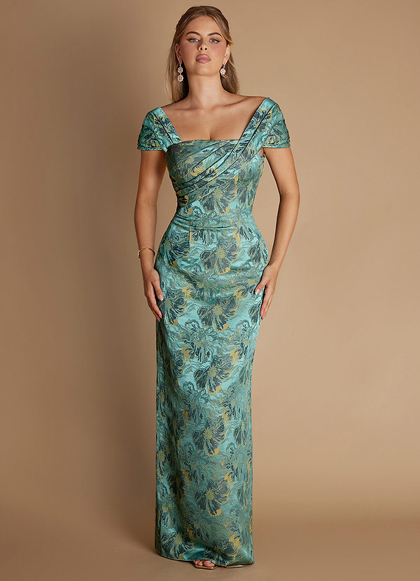 Femi Gilded Teal Maxi Dress image1