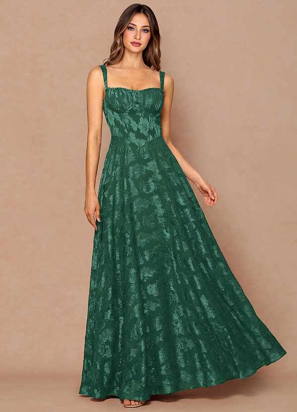 Robe Maxi Vert Chasseur Sylvie image1
