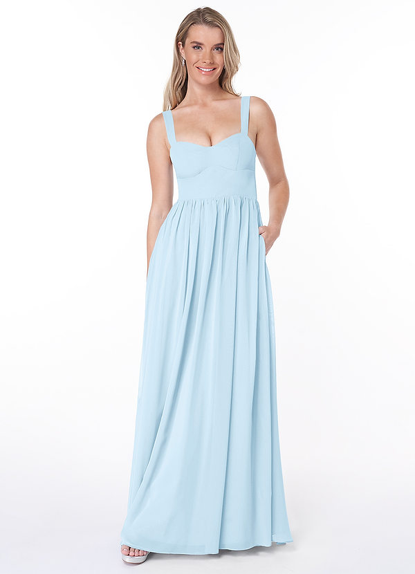 Azazie Gabby Bridesmaid Dresses A-Line Sweetheart Neckline Chiffon Floor-Length Dress image1