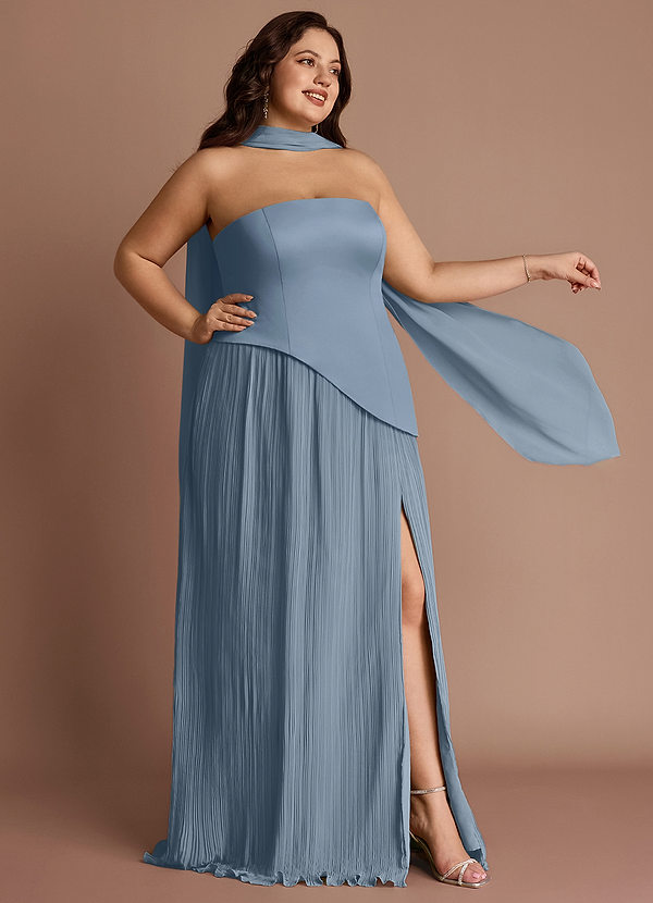 Maxi jurk Tierney Poederblauw image1