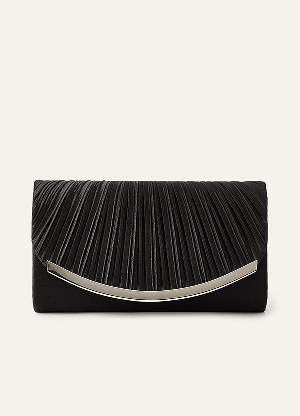 front Metalen geplooide envelopclutch