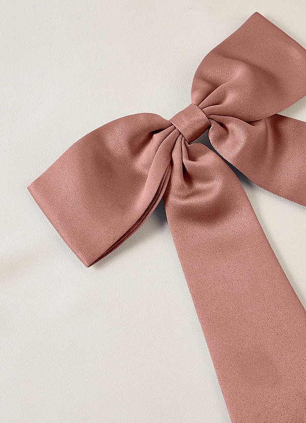 front Matching Color Bow Hair Clip