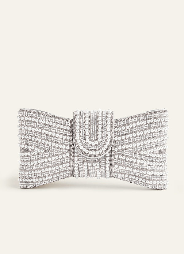 front Beaded Bowtie Clutch