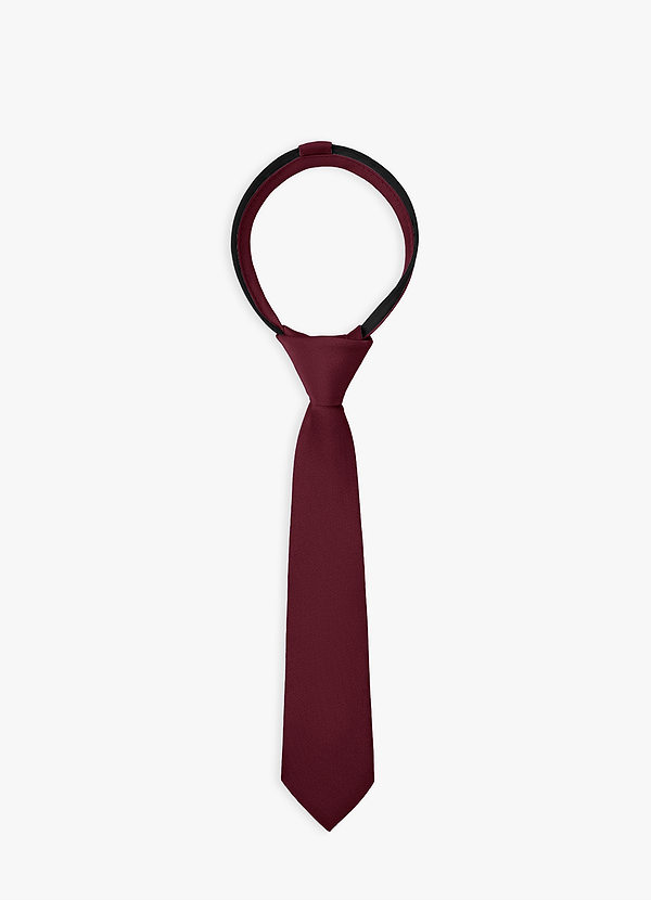 front Boy's Stretch Satin Pre-Tie