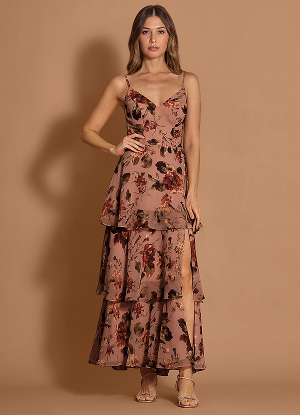 Nova Maxi Klänning Mauve Multi image1