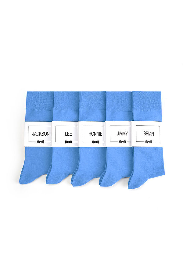 front Calcetines de vestir para hombre con etiqueta personalizada