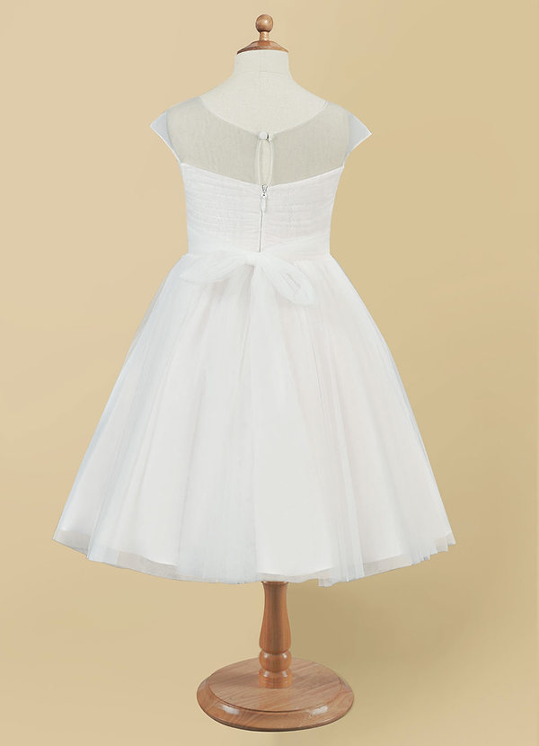 back Azazie Karola Flower Girl Dress