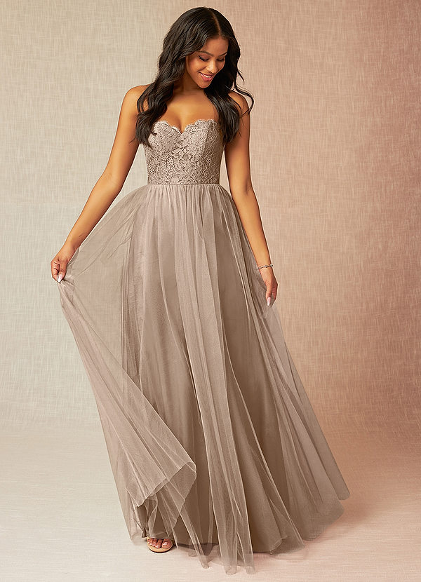 tulle skirt bridesmaid dress Sweetheart Neckline A-Line Sleeveless Long Tulle Bridesmaid Dress