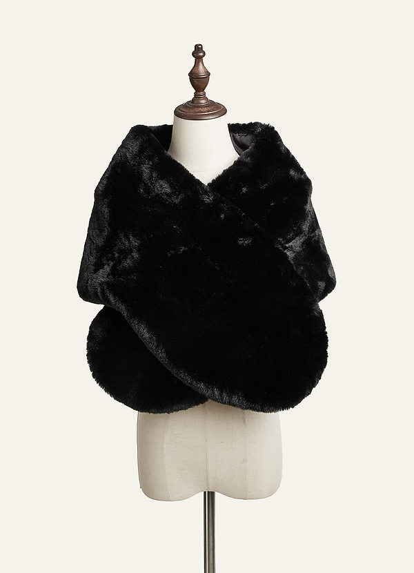front Luxe Faux Fur Wrap