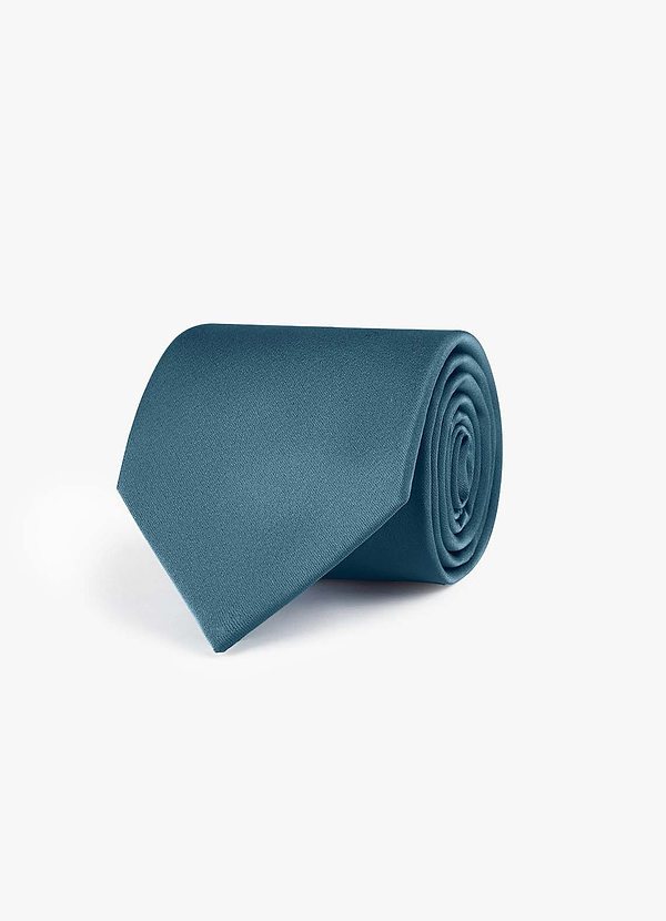 front Corbata ancha de satén elástico