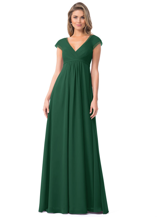 Dark Green Azazie Jeneva Bridesmaid Dresses | Azazie