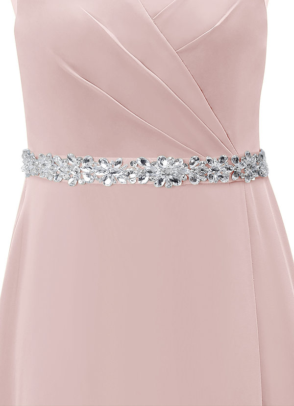 front Chiffon Sash with Starlight Beading