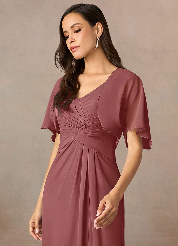 front Azazie Matching Color Salome Chiffon Wrap