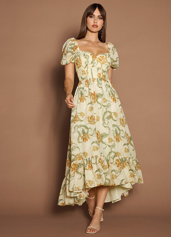 Leslie Lemon Drop Midi Dress image1